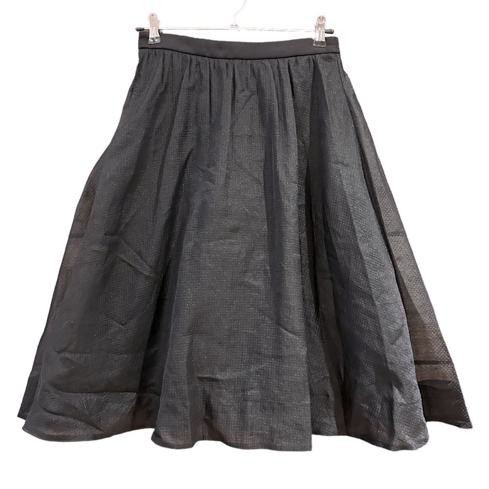 Ochirly Sheer Overlay Full Midi Circle Skirt/Skort
